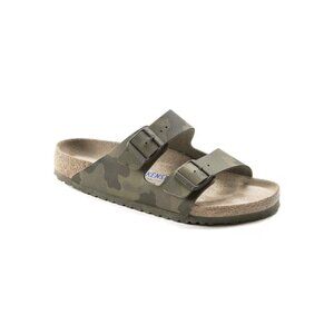 Birkenstock Unisex Arizona Soft Footbed Birko-Flor Sandal - Camo Green